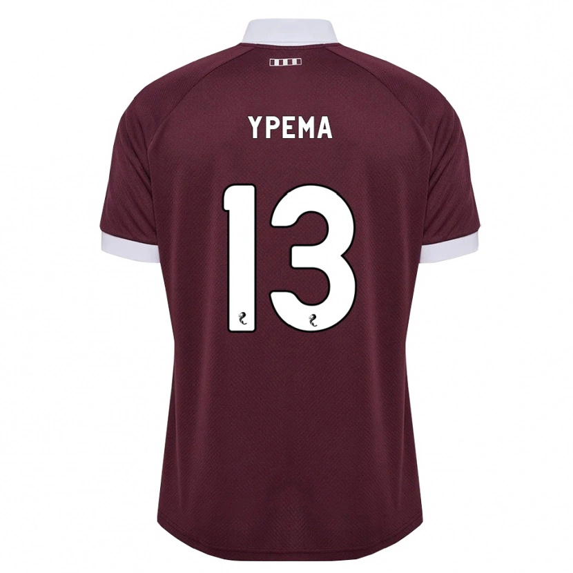Danxen Homme Maillot Danique Ypema #13 Blanc Bordeaux Tenues Domicile 2026/27 T-Shirt