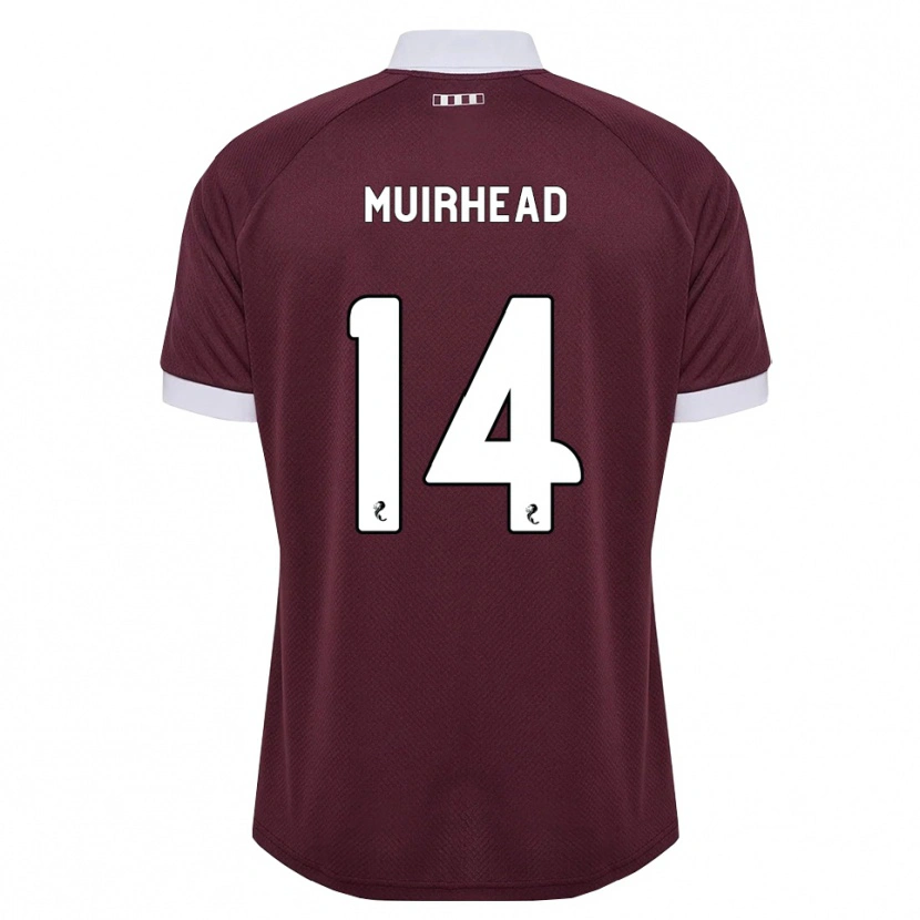 Danxen Homme Maillot Owen Muirhead #14 Blanc Bordeaux Tenues Domicile 2026/27 T-Shirt