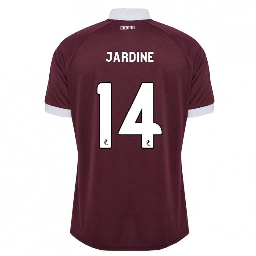 Danxen Homme Maillot Kayla Jardine #14 Blanc Bordeaux Tenues Domicile 2026/27 T-Shirt