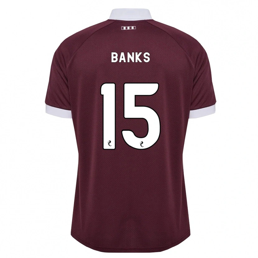 Danxen Homme Maillot Euan Banks #15 Blanc Bordeaux Tenues Domicile 2026/27 T-Shirt