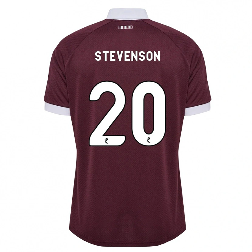 Danxen Homme Maillot Gus Stevenson #20 Blanc Bordeaux Tenues Domicile 2026/27 T-Shirt