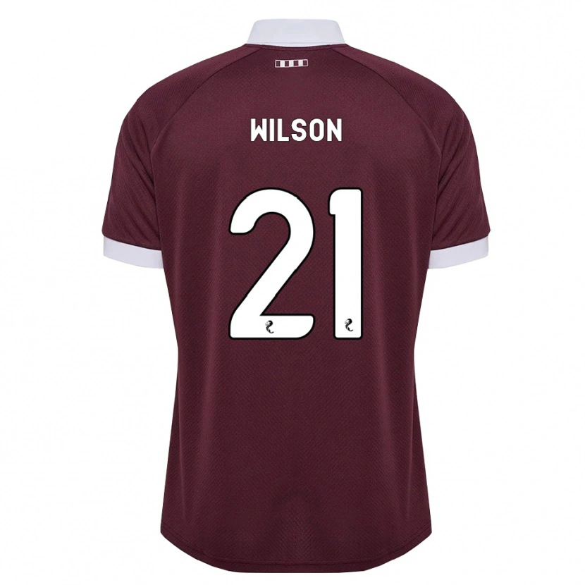 Danxen Homme Maillot James Wilson #21 Blanc Bordeaux Tenues Domicile 2026/27 T-Shirt