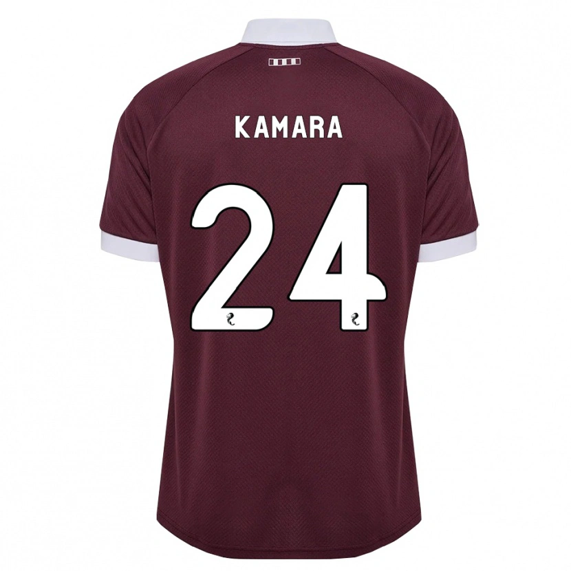 Danxen Homme Maillot Mj Kamson-Kamara #24 Blanc Bordeaux Tenues Domicile 2026/27 T-Shirt