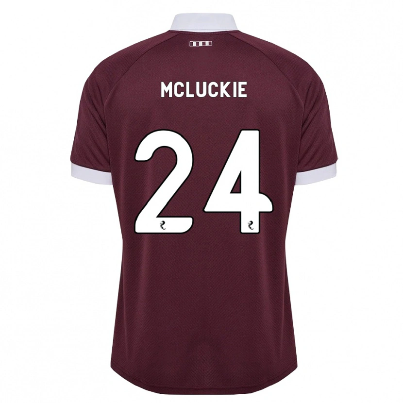 Danxen Homme Maillot Bobby Mcluckie #24 Blanc Bordeaux Tenues Domicile 2026/27 T-Shirt