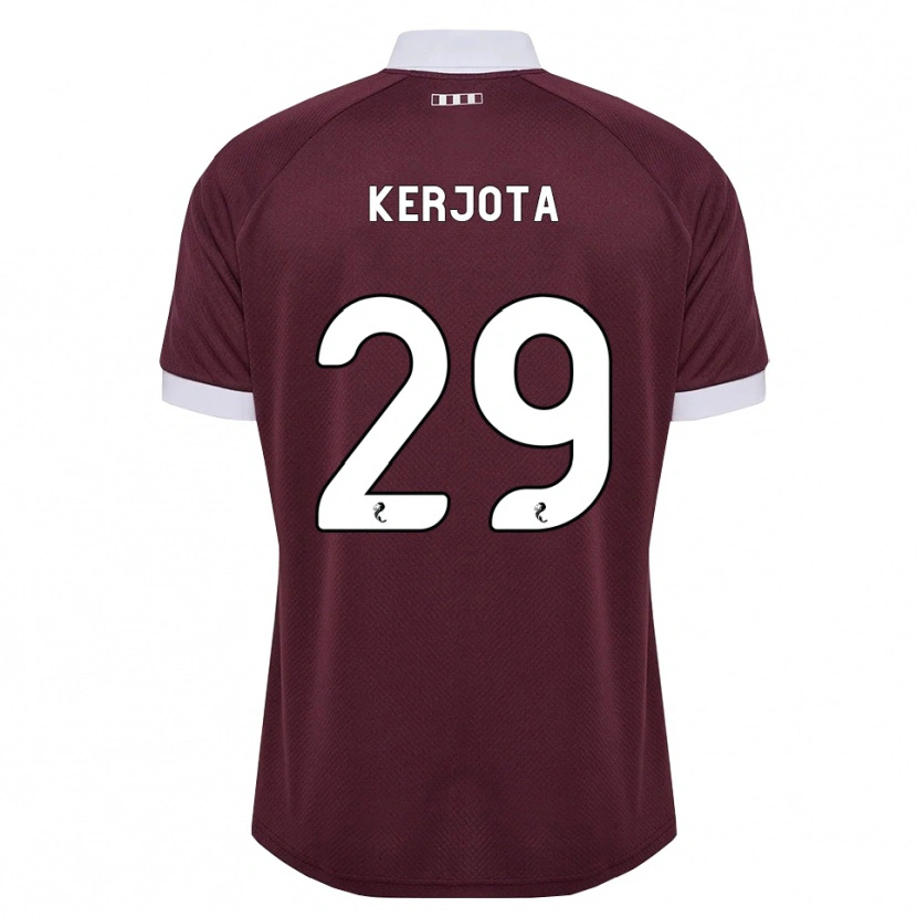 Danxen Homme Maillot Sabah Kerjota #29 Blanc Bordeaux Tenues Domicile 2026/27 T-Shirt