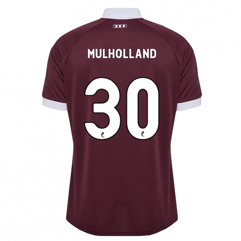 Danxen Homme Maillot James Mulholland #30 Blanc Bordeaux Tenues Domicile 2026/27 T-Shirt