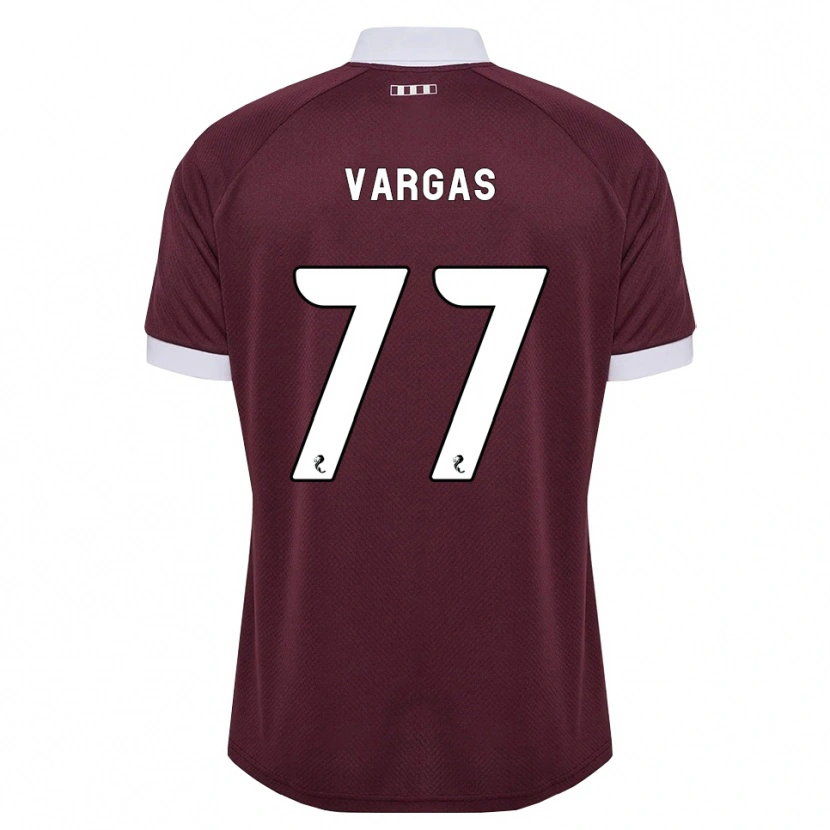 Danxen Homme Maillot Kenneth Vargas #77 Blanc Bordeaux Tenues Domicile 2026/27 T-Shirt