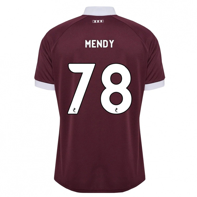 Danxen Homme Maillot Laurent Mendy #78 Blanc Bordeaux Tenues Domicile 2026/27 T-Shirt