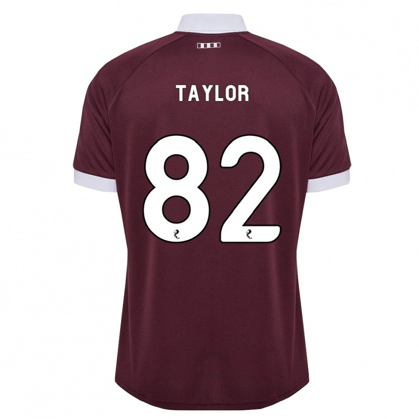 Danxen Homme Maillot Gerald Taylor #82 Blanc Bordeaux Tenues Domicile 2026/27 T-Shirt