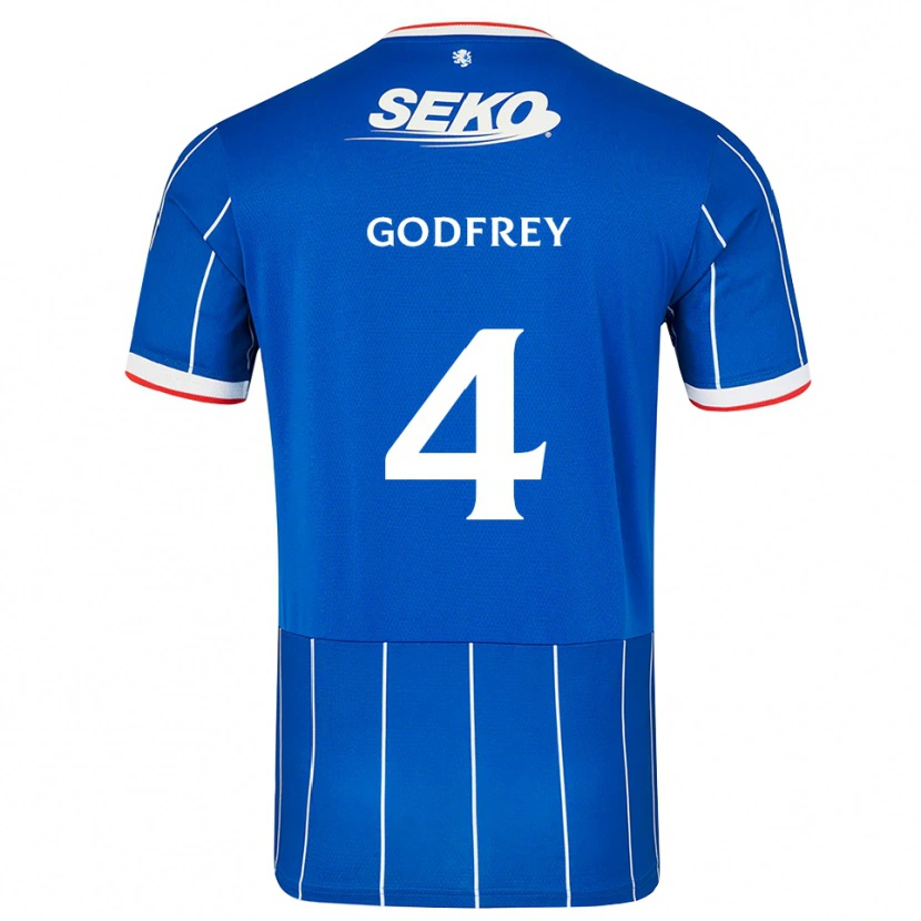 Danxen Homme Maillot Ben Godfrey #4 Rouge Bleu Blanc Tenues Domicile 2026/27 T-Shirt