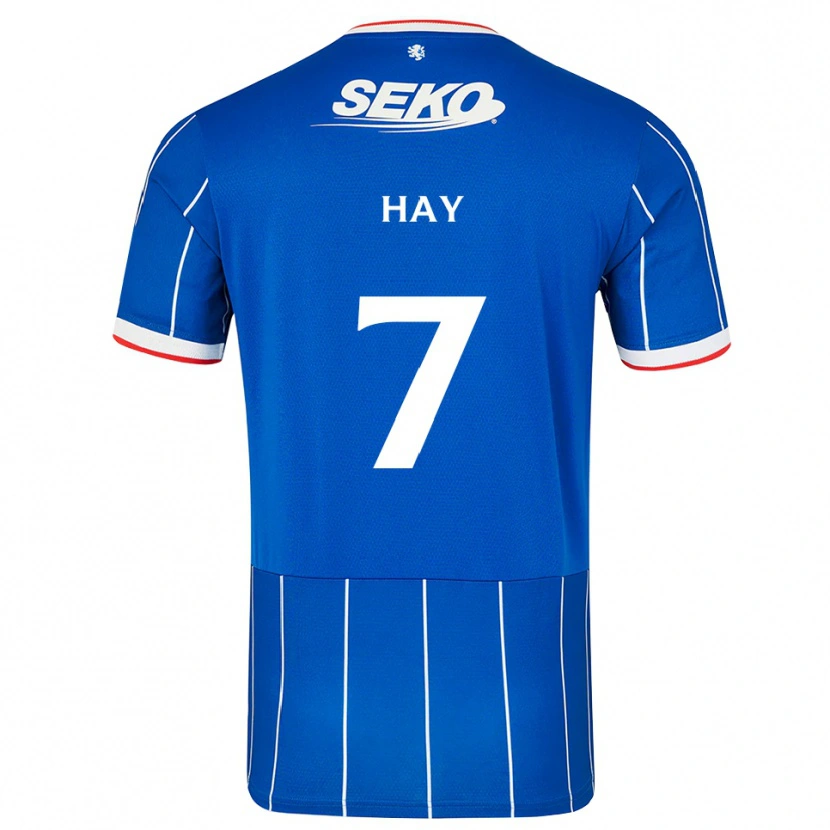 Danxen Homme Maillot Brogan Hay #7 Rouge Bleu Blanc Tenues Domicile 2026/27 T-Shirt