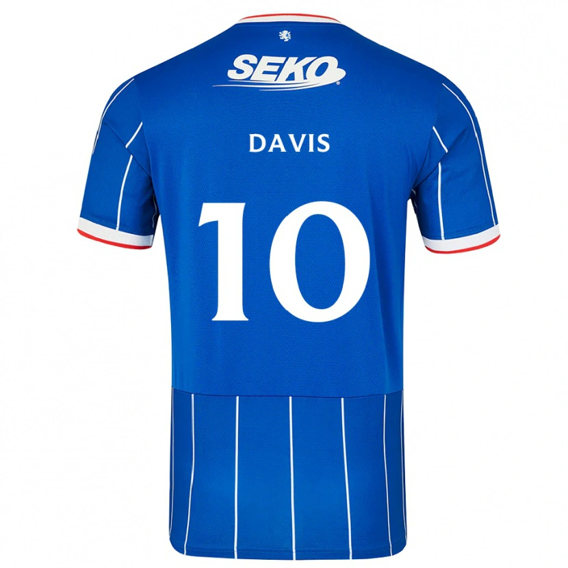 Danxen Homme Maillot Steven Davis #10 Rouge Bleu Blanc Tenues Domicile 2026/27 T-Shirt