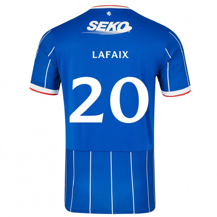 Danxen Homme Maillot Camille Lafaix #20 Rouge Bleu Blanc Tenues Domicile 2026/27 T-Shirt