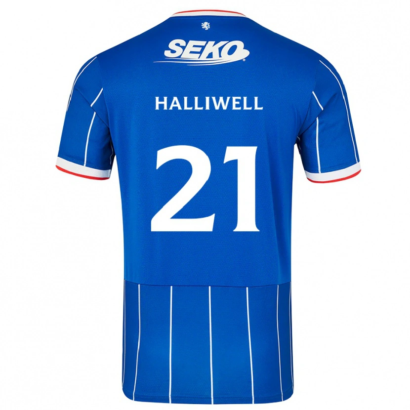 Danxen Homme Maillot Alfie Halliwell #21 Rouge Bleu Blanc Tenues Domicile 2026/27 T-Shirt