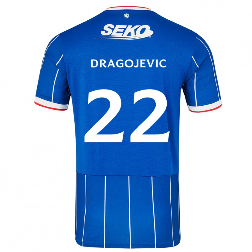 Danxen Homme Maillot Vanja Dragojevic #22 Rouge Bleu Blanc Tenues Domicile 2026/27 T-Shirt