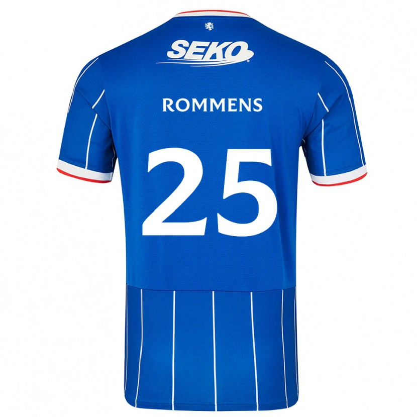 Danxen Homme Maillot Tuur Rommens #25 Rouge Bleu Blanc Tenues Domicile 2026/27 T-Shirt