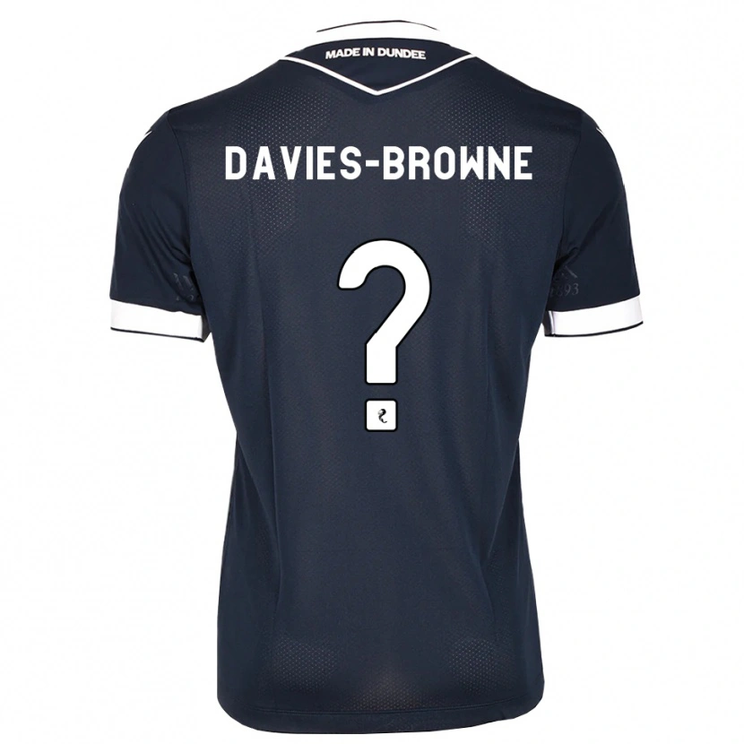 Danxen Homme Maillot Tobias Davies-Browne #0 Bleu Nuit Blanc Tenues Domicile 2026/27 T-Shirt
