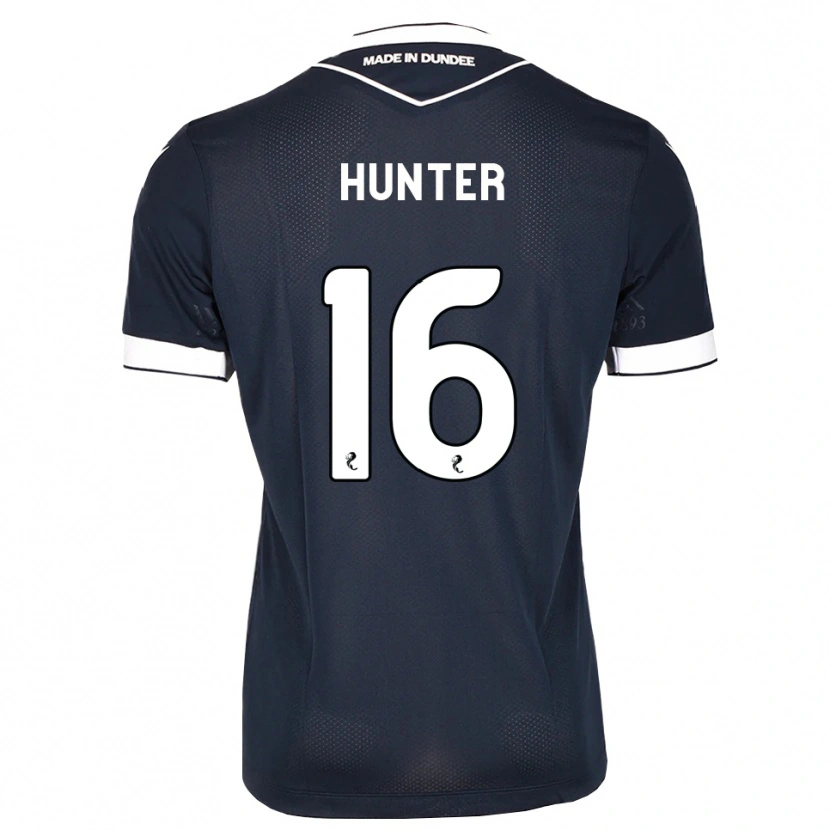 Danxen Homme Maillot Michael Hunter #16 Bleu Nuit Blanc Tenues Domicile 2026/27 T-Shirt