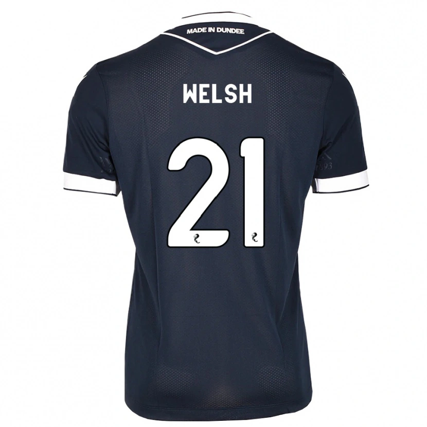 Danxen Homme Maillot Tom Welsh #21 Bleu Nuit Blanc Tenues Domicile 2026/27 T-Shirt