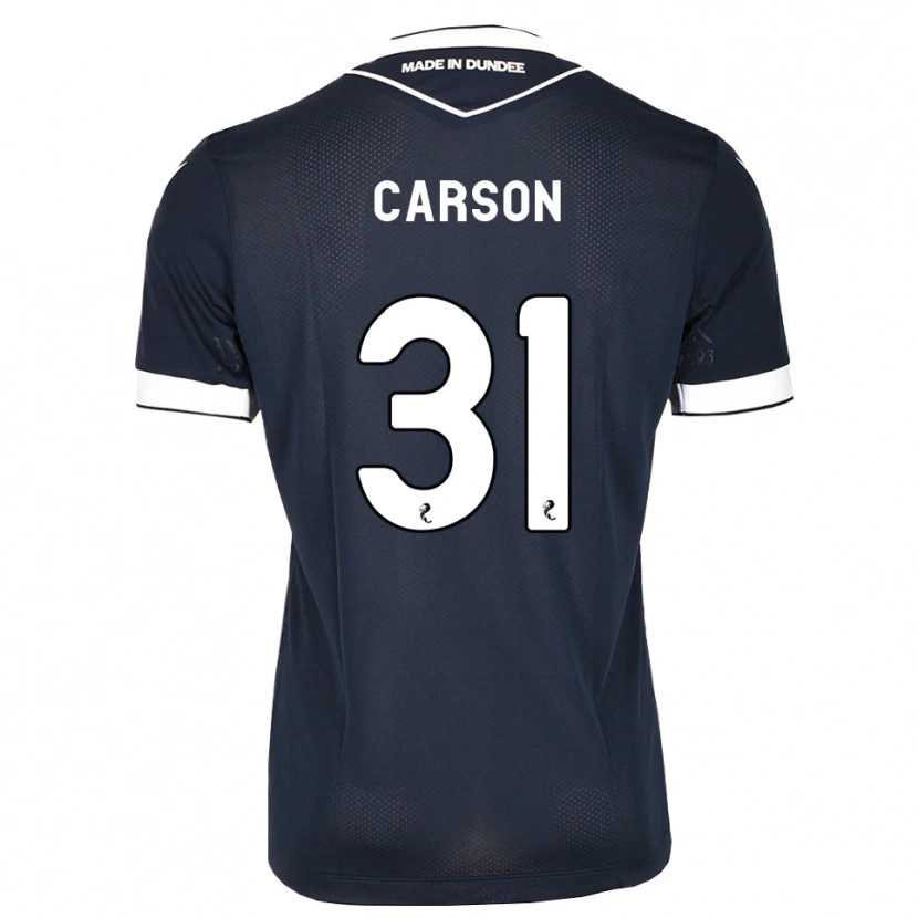 Danxen Homme Maillot Trevor Carson #31 Bleu Nuit Blanc Tenues Domicile 2026/27 T-Shirt