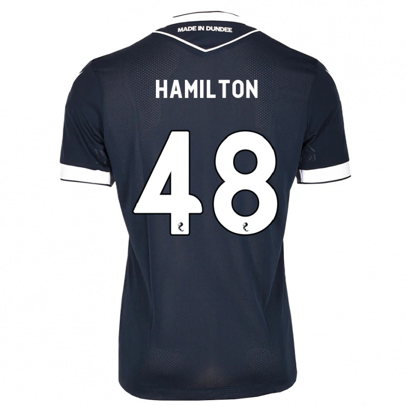Danxen Homme Maillot Ethan Hamilton #48 Bleu Nuit Blanc Tenues Domicile 2026/27 T-Shirt