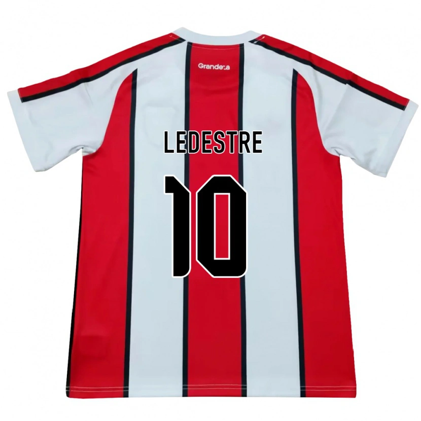 Danxen Homme Maillot Gianfranco Ledestre #10 Blanc Rouge Noir Tenues Extérieur 2026/27 T-Shirt
