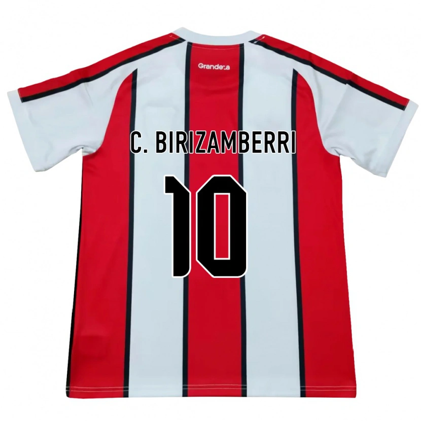 Danxen Homme Maillot Carolina Birizamberri #10 Blanc Rouge Noir Tenues Extérieur 2026/27 T-Shirt