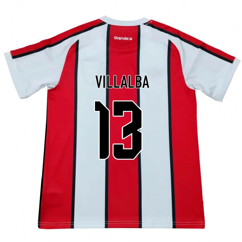 Danxen Homme Maillot Jonathan Villalba #13 Blanc Rouge Noir Tenues Extérieur 2026/27 T-Shirt