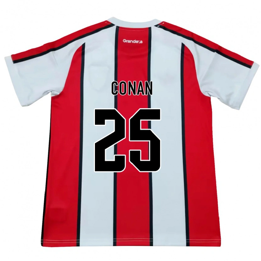Danxen Homme Maillot Conan Ledesma #25 Blanc Rouge Noir Tenues Extérieur 2026/27 T-Shirt
