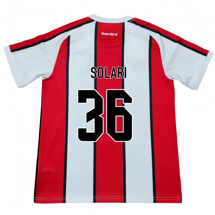 Danxen Homme Maillot Pablo Solari #36 Blanc Rouge Noir Tenues Extérieur 2026/27 T-Shirt