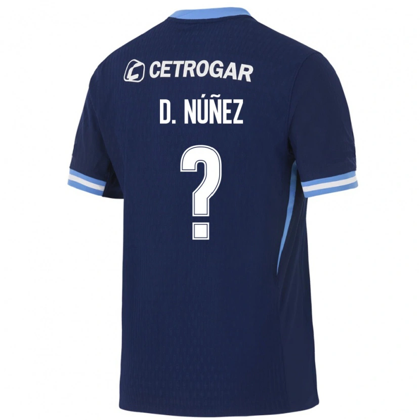 Danxen Homme Maillot Demian Nunez #0 Bleu Royal Bleu Clair Blanc Tenues Extérieur 2026/27 T-Shirt
