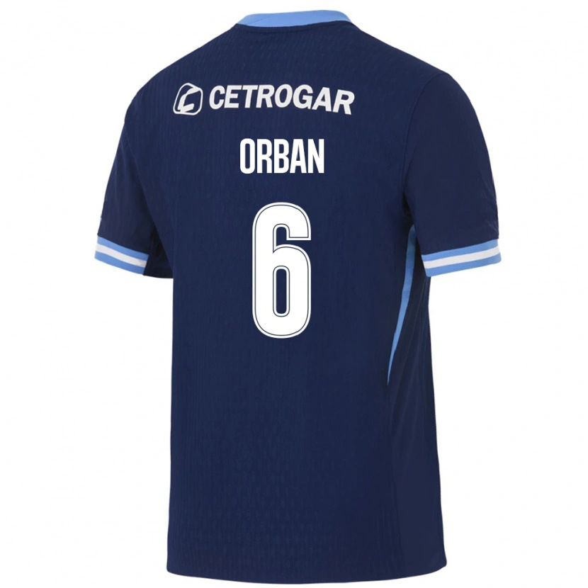 Danxen Homme Maillot Lucas Orban #6 Bleu Royal Bleu Clair Blanc Tenues Extérieur 2026/27 T-Shirt
