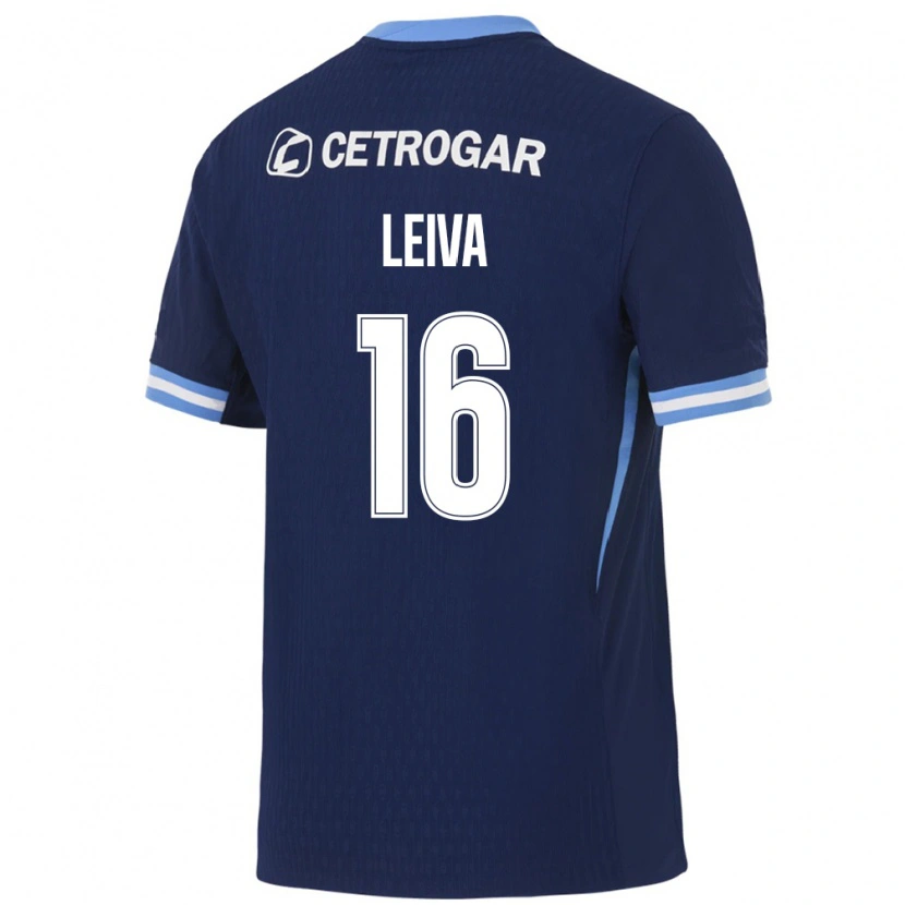 Danxen Homme Maillot Gonzalo Leiva #16 Bleu Royal Bleu Clair Blanc Tenues Extérieur 2026/27 T-Shirt
