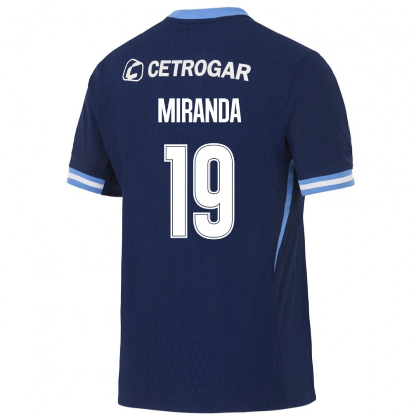 Danxen Homme Maillot Leonel Miranda #19 Bleu Royal Bleu Clair Blanc Tenues Extérieur 2026/27 T-Shirt