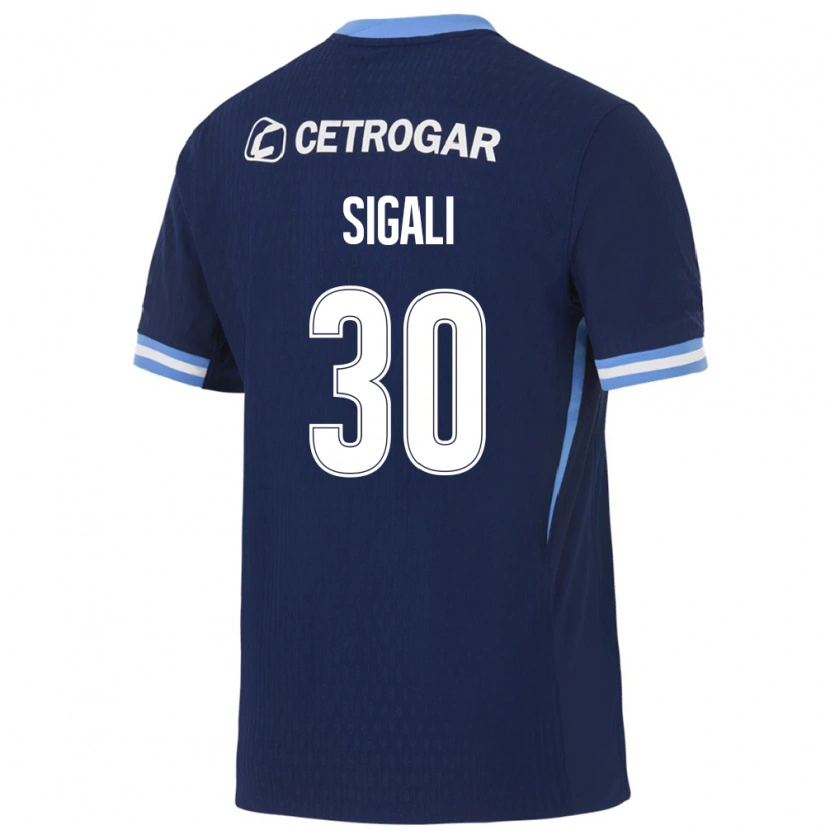 Danxen Homme Maillot Leonardo Sigali #30 Bleu Royal Bleu Clair Blanc Tenues Extérieur 2026/27 T-Shirt