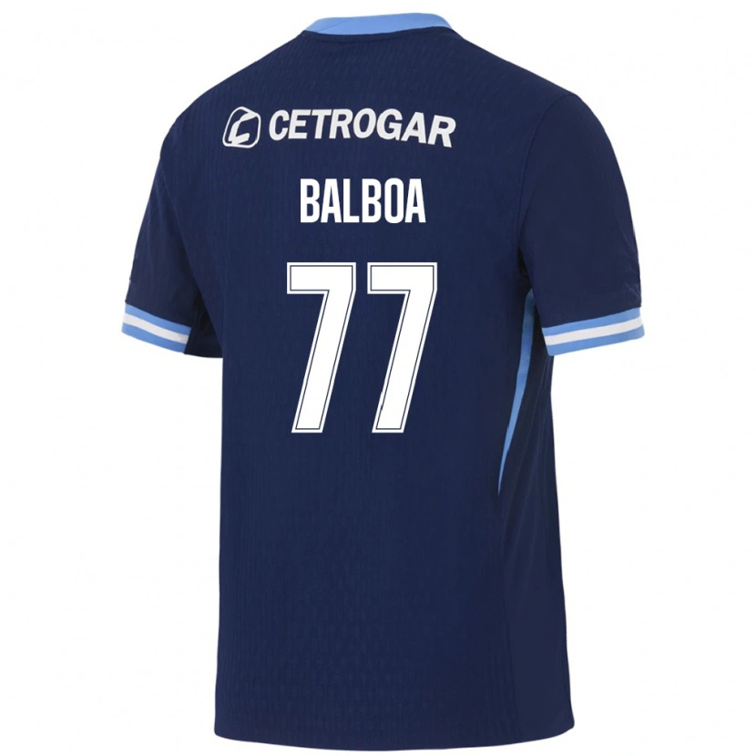 Danxen Homme Maillot Adrián Balboa #77 Bleu Royal Bleu Clair Blanc Tenues Extérieur 2026/27 T-Shirt