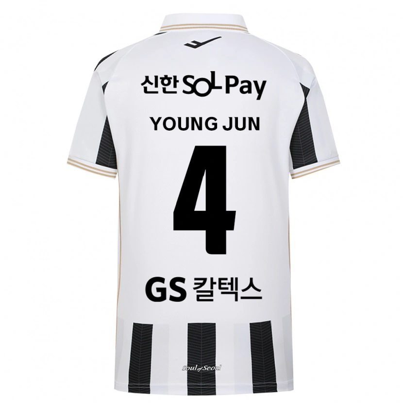 Danxen Homme Maillot Young-Jun Lee #4 Noir Blanc Tenues Extérieur 2026/27 T-Shirt