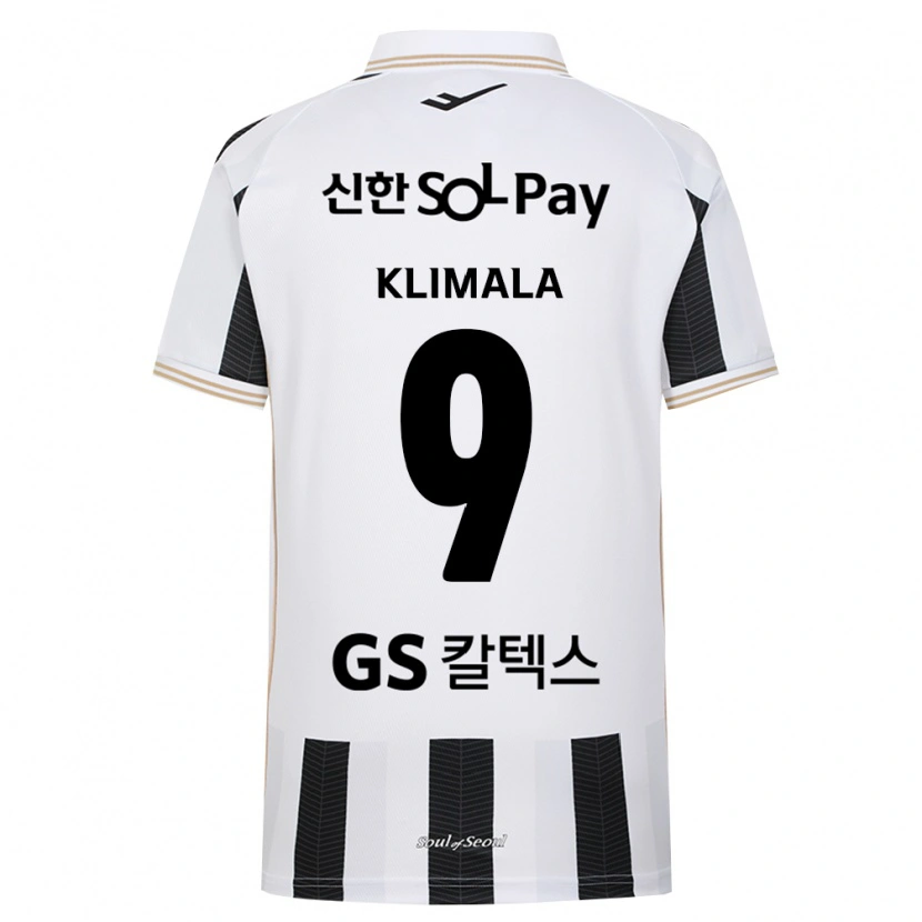 Danxen Homme Maillot Patryk Klimala #9 Noir Blanc Tenues Extérieur 2026/27 T-Shirt