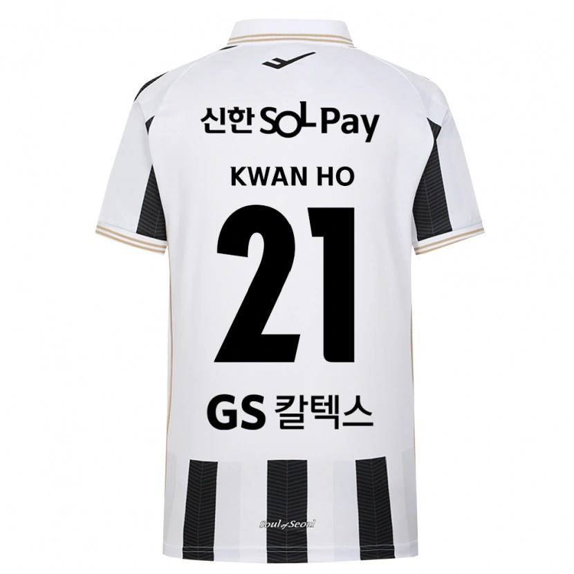 Danxen Homme Maillot Kwan-Ho Han #21 Noir Blanc Tenues Extérieur 2026/27 T-Shirt