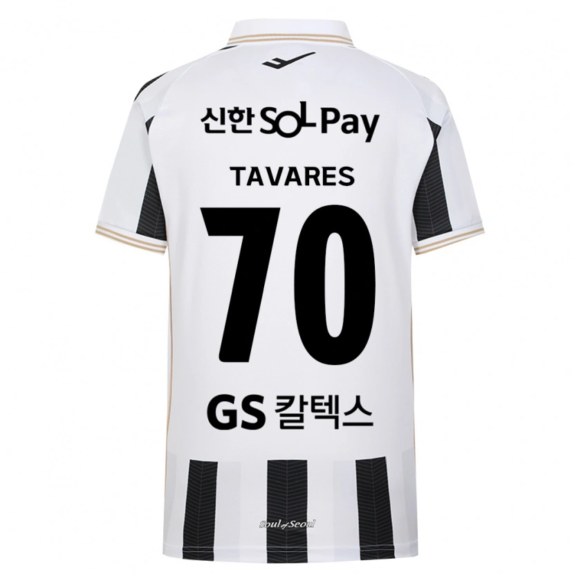 Danxen Homme Maillot Ronaldo Tavares #70 Noir Blanc Tenues Extérieur 2026/27 T-Shirt