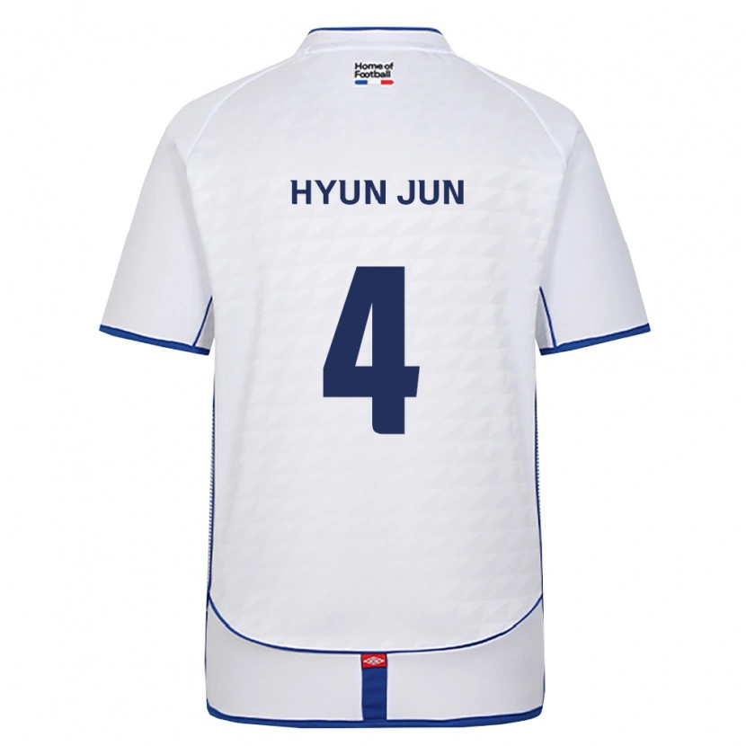 Danxen Homme Maillot Hyun-Jun Roh #4 Noir Blanc Rouge Tenues Extérieur 2026/27 T-Shirt