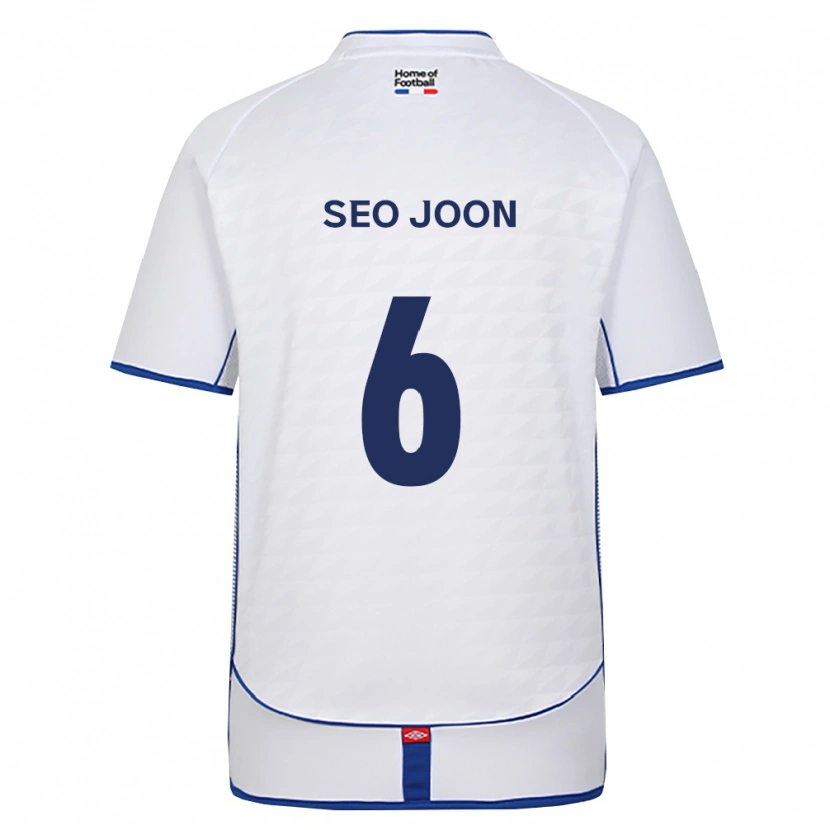 Danxen Homme Maillot Seo-Joon Bae #6 Noir Blanc Rouge Tenues Extérieur 2026/27 T-Shirt
