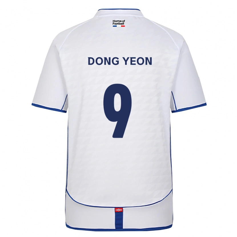 Danxen Homme Maillot Dong-Yeon Kim #9 Noir Blanc Rouge Tenues Extérieur 2026/27 T-Shirt