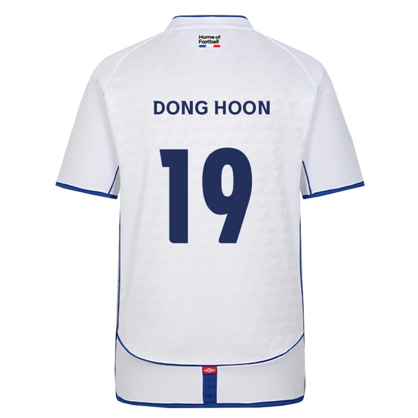 Danxen Homme Maillot Dong-Hoon Kim #19 Noir Blanc Rouge Tenues Extérieur 2026/27 T-Shirt