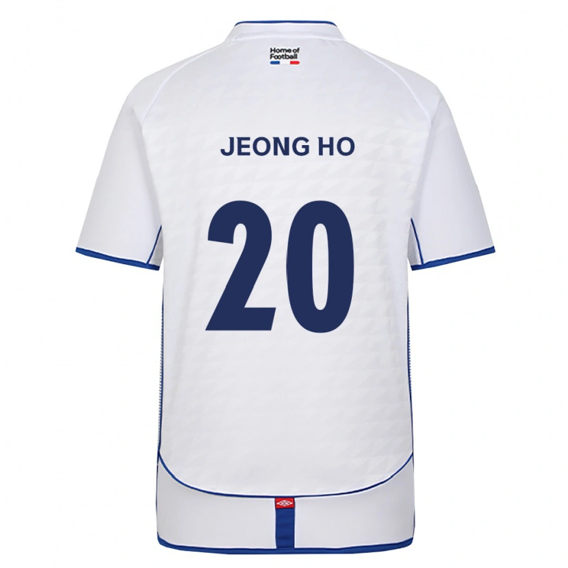 Danxen Homme Maillot Jeong-Ho Hong #20 Noir Blanc Rouge Tenues Extérieur 2026/27 T-Shirt