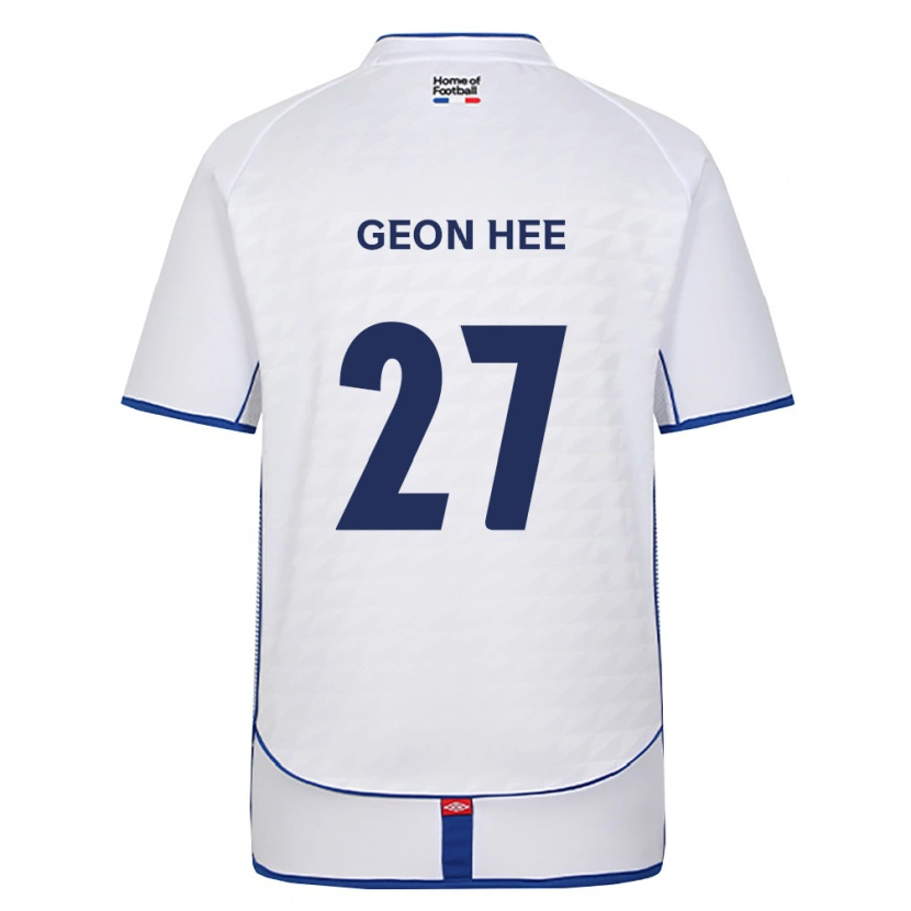 Danxen Homme Maillot Geon-Hee Lee #27 Noir Blanc Rouge Tenues Extérieur 2026/27 T-Shirt