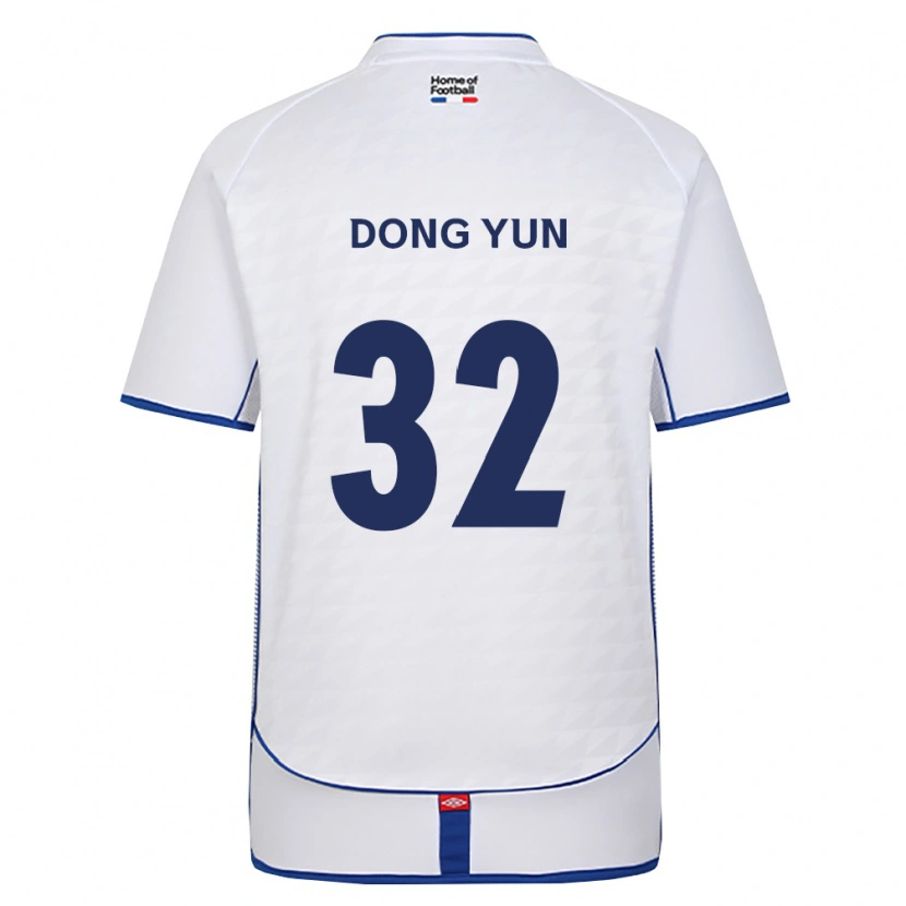 Danxen Homme Maillot Dong-Yun Jeong #32 Noir Blanc Rouge Tenues Extérieur 2026/27 T-Shirt