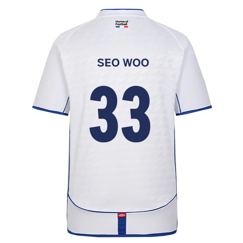 Danxen Homme Maillot Seo-Woo Jeong #33 Noir Blanc Rouge Tenues Extérieur 2026/27 T-Shirt