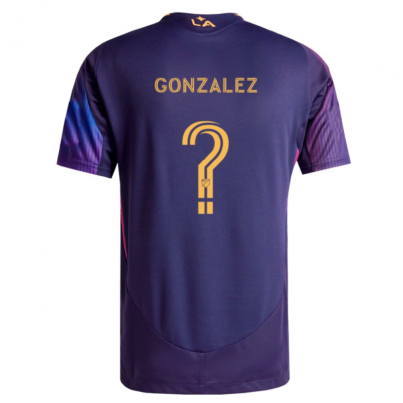 Danxen Homme Maillot Miguel Gonzalez #0 Pourpre Foncé Jaune Tenues Extérieur 2026/27 T-Shirt