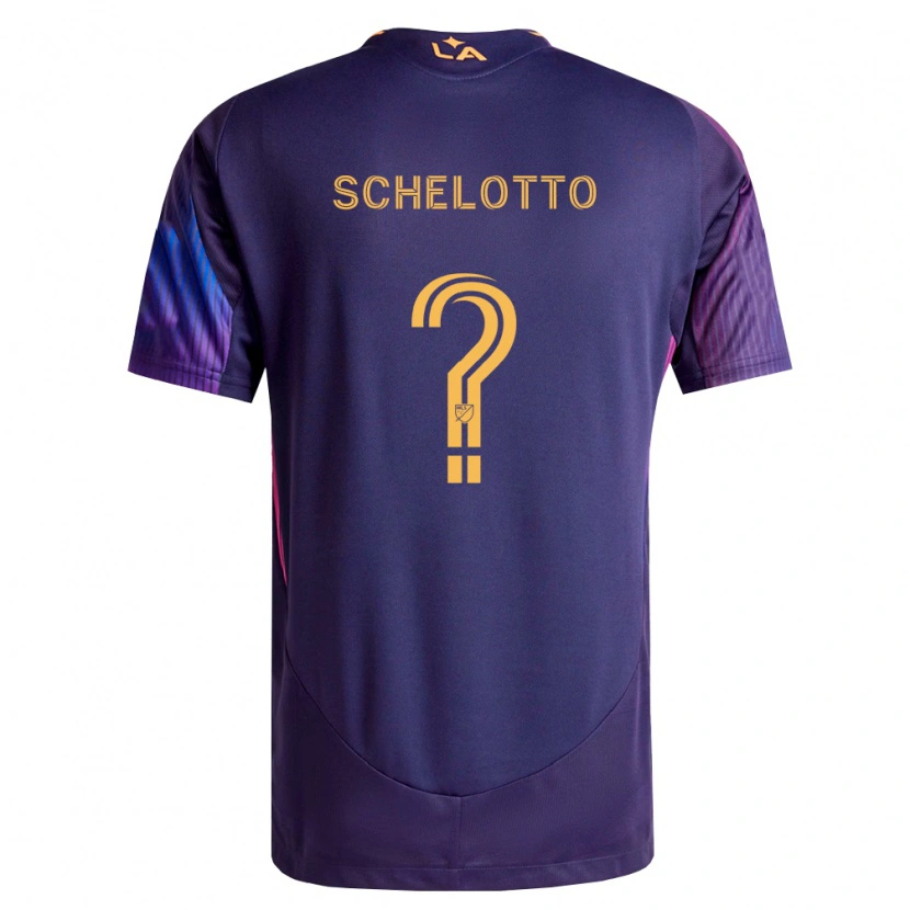 Danxen Homme Maillot Nicolas Barros Schelotto #0 Pourpre Foncé Jaune Tenues Extérieur 2026/27 T-Shirt